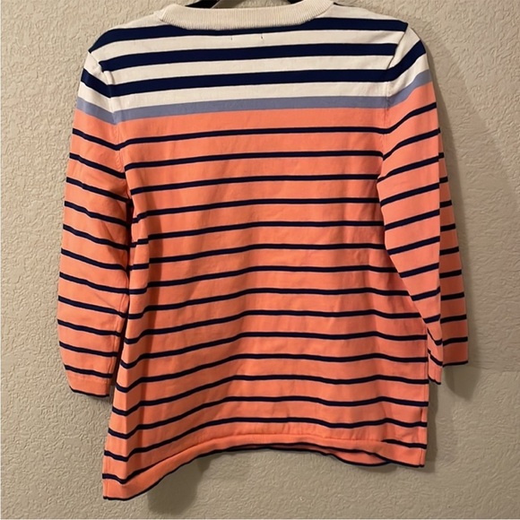 🎂😀Eddie Bauer - Nautical Color Blocked Striped Sweater - XL - Picture 2 of 4